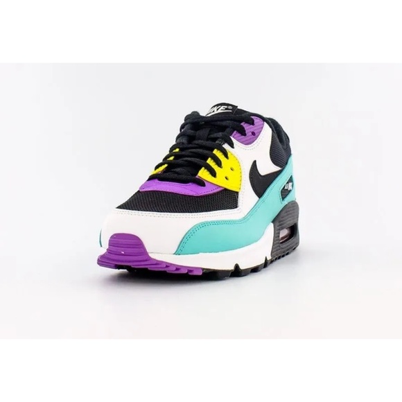 Nike Air Max 90 Essential Black/White-Bright Violet Men's Shoe Size: 11 US EUC - Picture 5 of 6